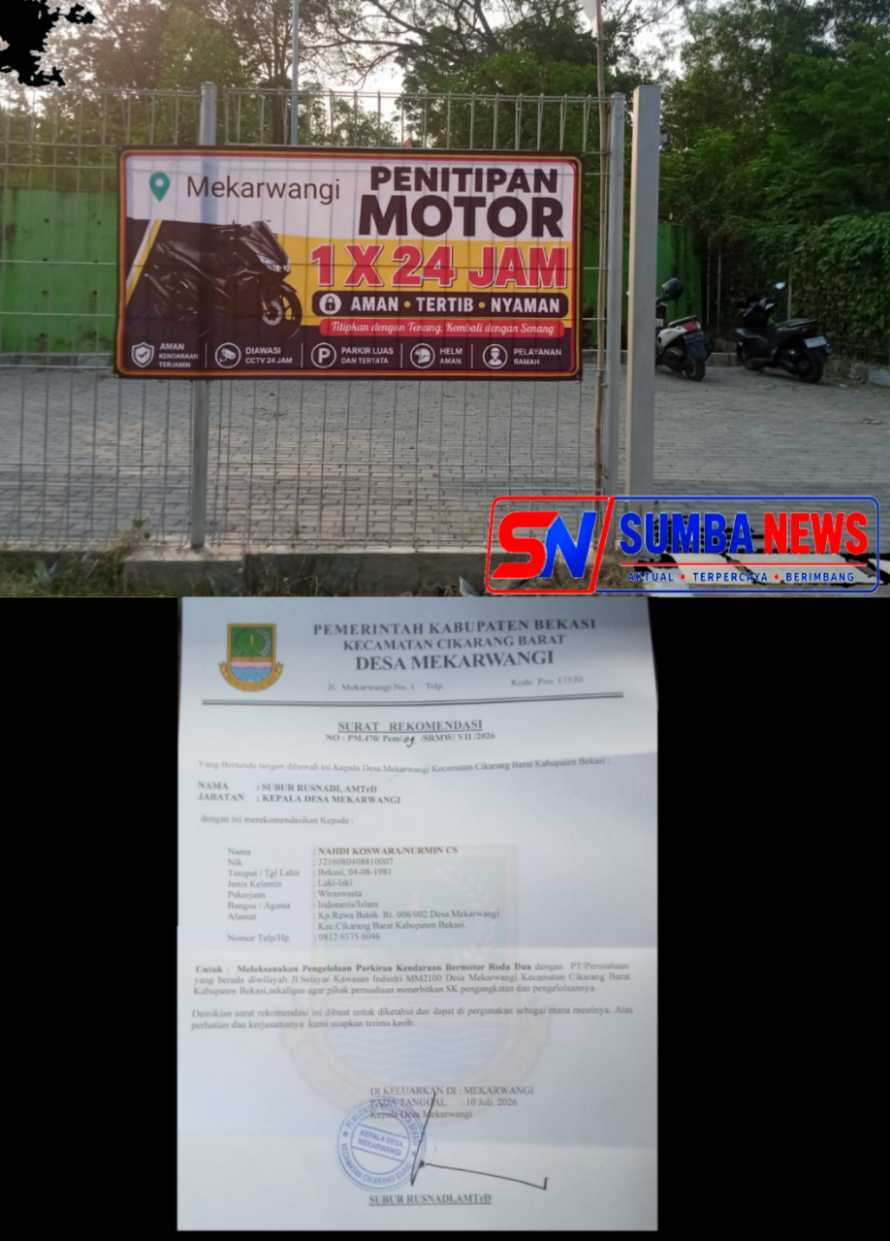 Titip Motor 24 Jam, Kades Mekarwangi Hadirkan Solusi Aman Sekaligus Dukung Kas Makam Mede