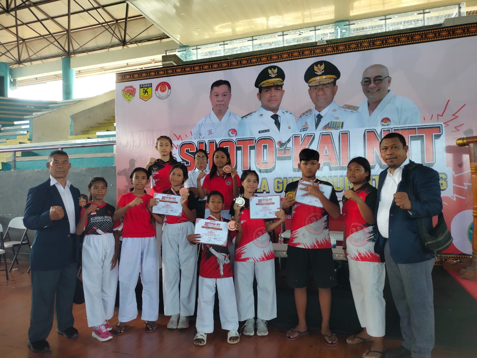 INKANAS TTU Raih 5 Medali dan Peringkat 8 pada Kejuaraan Karate Open Shoto-Kai Piala Gubernur NTT 2026
