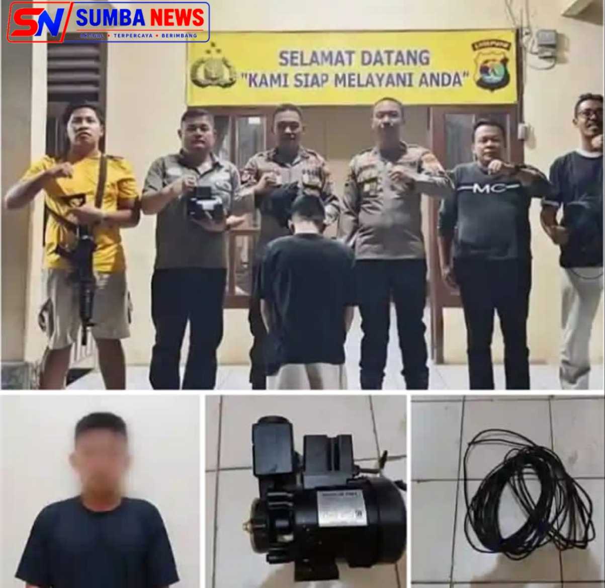 Tak Jera Masuk Penjara, Residivis di Tanggamus Kembali Ditangkap Usai Diduga Curi Pompa Air